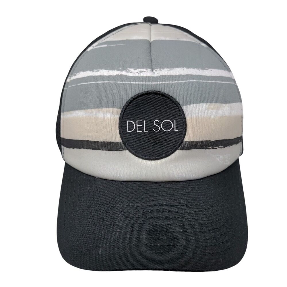 Del Sol Snapback Trucker Hat Multicolor OSFM Adjustable Mesh Back Polyester
